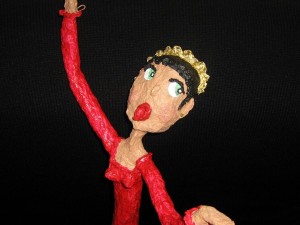 lady in red